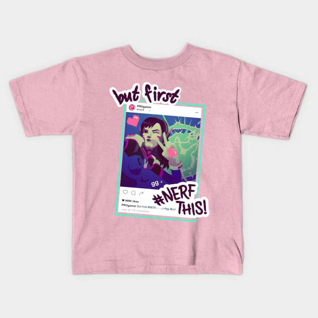 But first NerfThis! Kids T-Shirt by NinaPaw